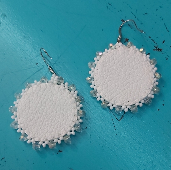 Mirrored beaded earings - Picture 2 of 2